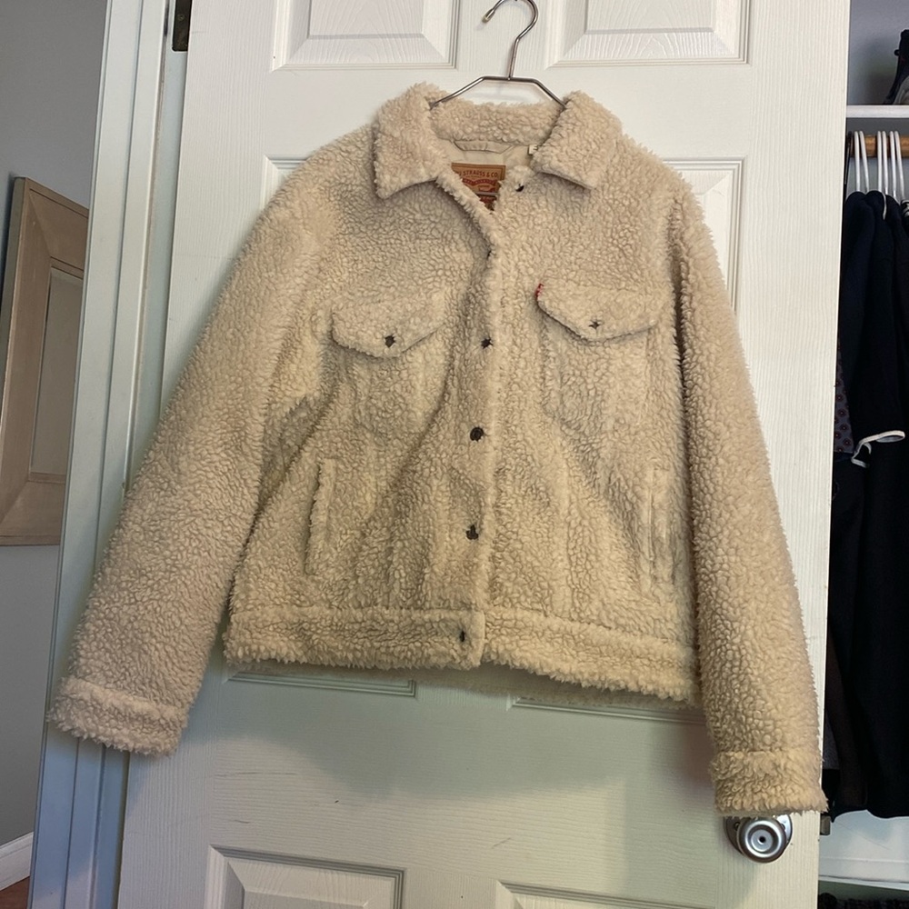 Levi’s women’s Sherpa trucker jacket- Large - Picture 1 of 6